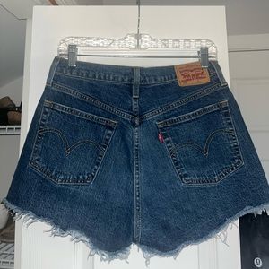 Levi’s high wasted Jean shorts. Worn once. Perfect condition. Size 28